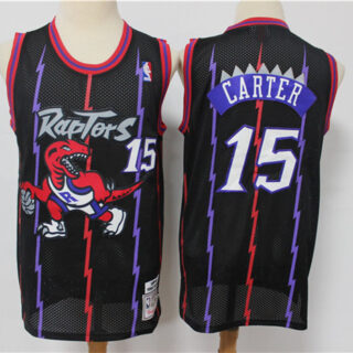Raptors 15 Vince Carter Purple Hardwood Classics Jersey