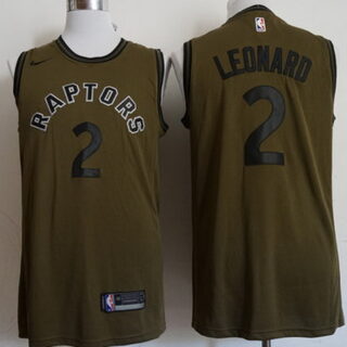 Raptors 2 Kawhi Leonard Olive Nike Swingman Jersey
