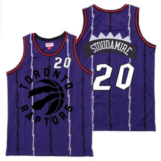 Raptors 20 Damon Stoudamire Purple Retro Jersey 6