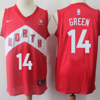 Raptors #14 Danny Green Red Basketball Swingman Earned Edition Jersey