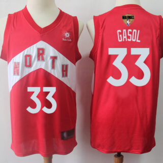 Raptors #33 Marc Gasol Red 2019 Finals Bound Basketball Swingman Earned Edition Jersey