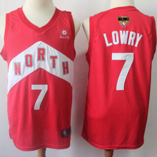 Raptors #7 Kyle Lowry Red 2019 Finals Bound Basketball Swingman Earned Edition Jersey