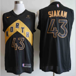 Raptors 43 Pascal Siakam Black City Edition Nike Swingman Jersey