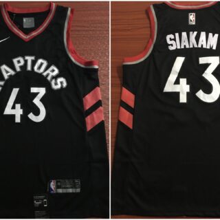 Raptors 43 Pascal Siakam Black Nike Swingman Jersey