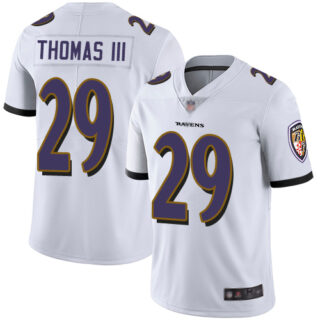 Ravens #29 Earl Thomas III White Men's Stitched Football Vapor Untouchable Limited Jersey