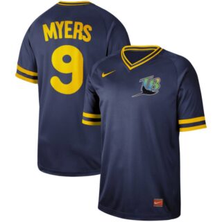 Rays 9 Wil Myers Navy Throwback Jersey