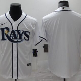 Rays Blank White 2020 Nike Cool Base Jersey