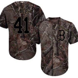 Red Sox #41 Chris Sale Camo Realtree Collection Cool Base Stitched Youth Baseball Jersey