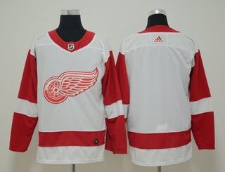 Red Wings Blank White Adidas Jersey