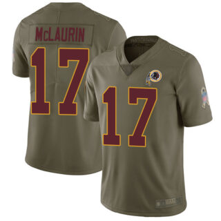 Redskins #17 Terry McLaurin Olive Youth Stitched Football Limited 2017 Salute to Service Jersey