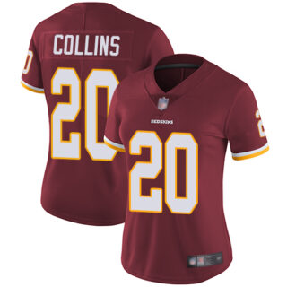 Redskins #20 Landon Collins Burgundy Red Team Color Women's Stitched Football Vapor Untouchable Limited Jersey