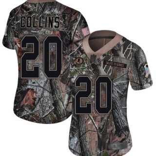 Redskins #20 Landon Collins Camo Women's Stitched Football Limited Rush Realtree Jersey