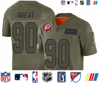 Redskins #90 Montez Sweat Camo Men's Stitched Football Limited 2019 Salute To Service Jersey