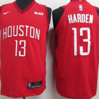 Rockets 13 James Harden Red 2018-19 Earned Edition Nike Authentic Jersey