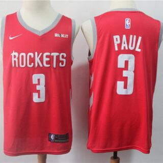 Rockets 3 Chris Paul Red Nike Swingman Jersey