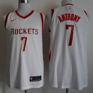Rockets 7 Carmelo Anthony White 2018-19 Nike Authentic Jersey