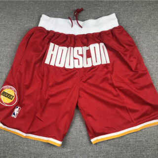 Rockets Teams Red Just Don With Pocket Swingman Shorts