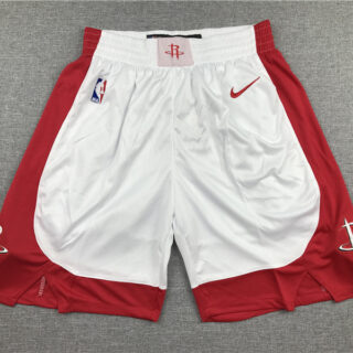 Rockets White Nike Swingman Shorts