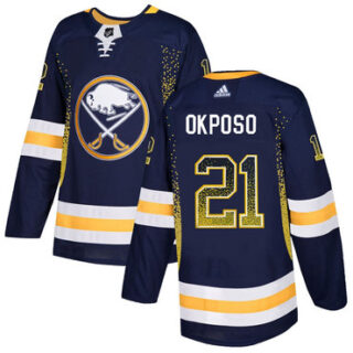Sabres 21 Kyle Okposo Navy Drift Fashion Adidas Jersey
