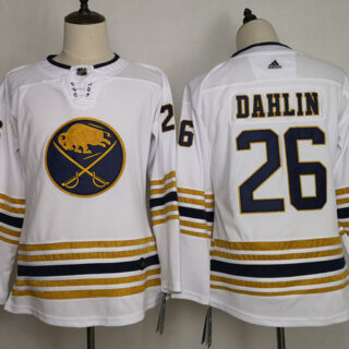 Sabres 26 Rasmus Dahlin White Youth 50th Anniversary Adidas Jersey