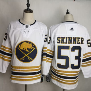 Sabres 53 Jeff Skinner White 50th Anniversary Adidas Jersey