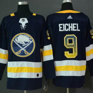 Sabres 9 Jack Eichel Navy Drift Fashion Adidas Jersey