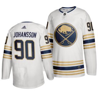 Sabres 90 Jonas Johansson White 50th Anniversary Adidas Jersey