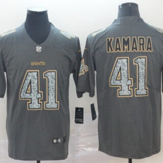 Saints 41 Alvin Kamara Gray Camo Vapor Untouchable Limited Jersey