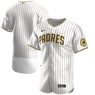 San Diego Padres Men's Nike White Brown Authentic Alternate Team MLB Jersey
