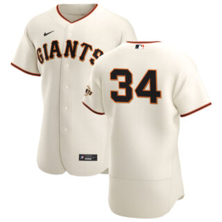 San Francisco Giants #34 Kevin Gausman Men's Nike Cream Home 2020 Authentic Player MLB Jersey