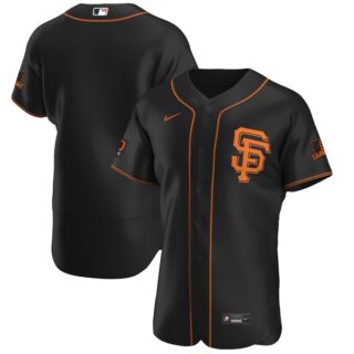 San Francisco Giants Men's Nike Black Alternate 2020 Authentic Team MLB Jersey