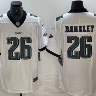 Men's Philadelphia Eagles #26 Saquon Barkley White Vapor Untouchable Limited Football Stitched Jersey