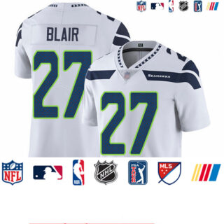Seahawks #27 Marquise Blair White Men's Stitched Football Vapor Untouchable Limited Jersey