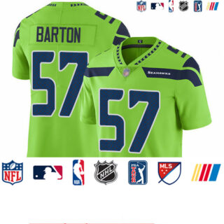 Seahawks #57 Cody Barton Green Men's Stitched Football Limited Rush Jersey
