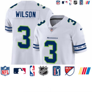 Seahawks 3 Russell Wilson White 2019 New Vapor Untouchable Limited Jersey