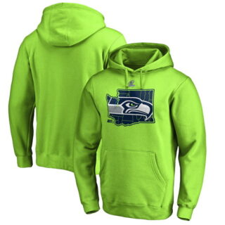 Seahawks Green 2018 NFL Playoffs Men's Pullover Hoodie