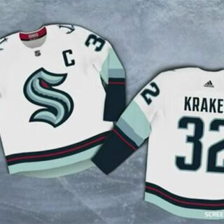 Seattle Kraken #32 Kraken Adidas 2020 New Team White Road Authentic Stitched NHL Jersey