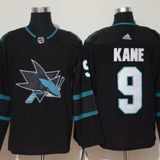 Sharks 9 Evander Kane Black Adidas Jersey