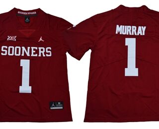 Sooners #1 Kyler Murray Red Jordan Brand Limited Stitched NCAA Jersey