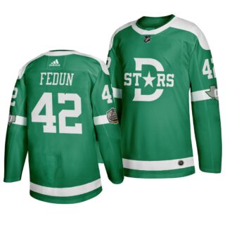 Stars 42 Taylor Fedun Green 2020 Winter Classic Adidas Jersey