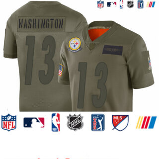 Steelers #13 James Washington Camo Youth Stitched Football Limited 2019 Salute to Service Jersey