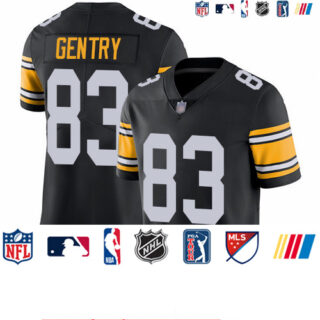 Steelers #83 Zach Gentry Black Alternate Men's Stitched Football Vapor Untouchable Limited Jersey