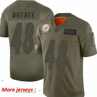 Steelers #48 Bud Dupree Camo Youth Stitched Football Limited 2019 Salute to Service Jersey
