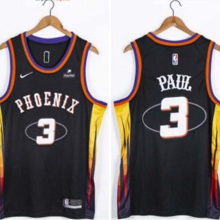 Suns 3 Chris Paul Black Nike Swingman Jersey