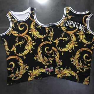 Supreme Nike Foamposite Collection Black Basketball Jersey