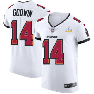 Tampa Bay Buccaneers #14 Chris Godwin Men's Super Bowl LV Bound Nike White Vapor Elite Jersey