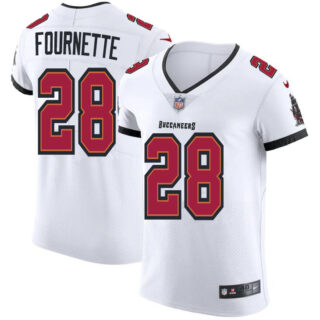 Tampa Bay Buccaneers #28 Leonard Fournette Men's Nike White Vapor Elite Jersey