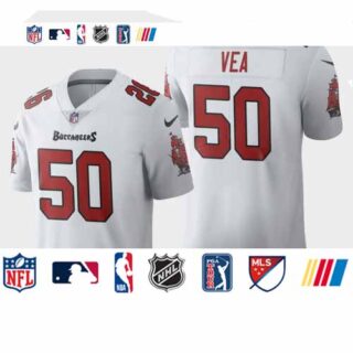 Tampa Bay Buccaneers #50 Vita Vea White Men's Nike 2020 Vapor Limited NFL Jersey