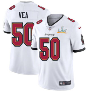 Tampa Bay Buccaneers #50 Vita Vea Youth Super Bowl LV Bound Nike White Vapor Limited Jersey