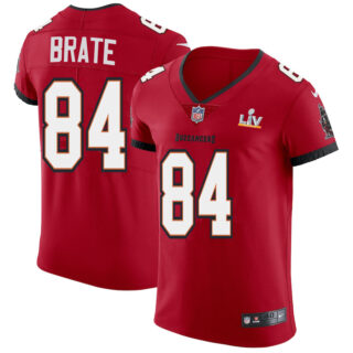 Tampa Bay Buccaneers #84 Cameron Brate Men's Super Bowl LV Bound Nike Red Vapor Elite Jersey